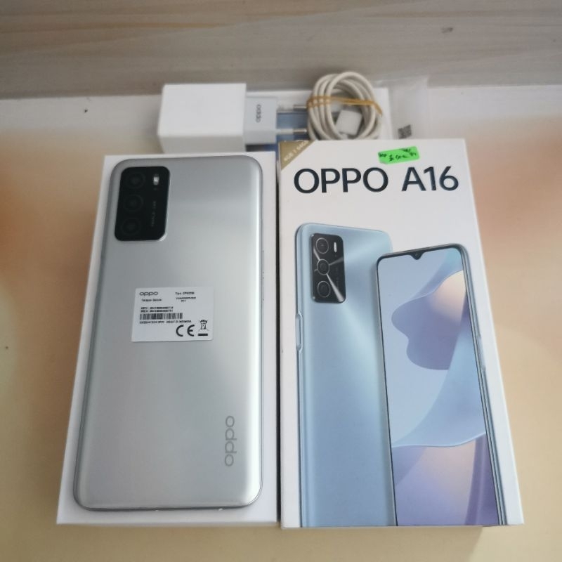 Oppo A16 ram 4GB 64GB Bekas - Fullset resmi - second