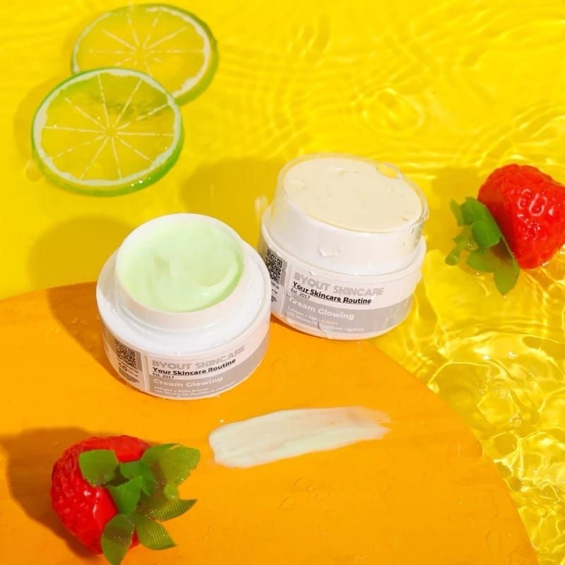 Cream glowing Byout By Nisa Skincare night cream wajah glow face whitening bpom krim farma dokter