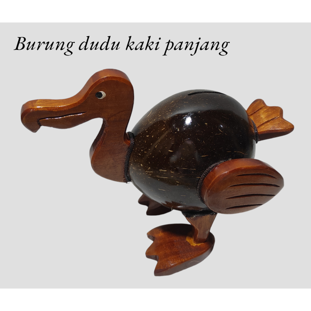 Celengan batok kelapa/celengan tempurung kelapa/celengan karakter hewan