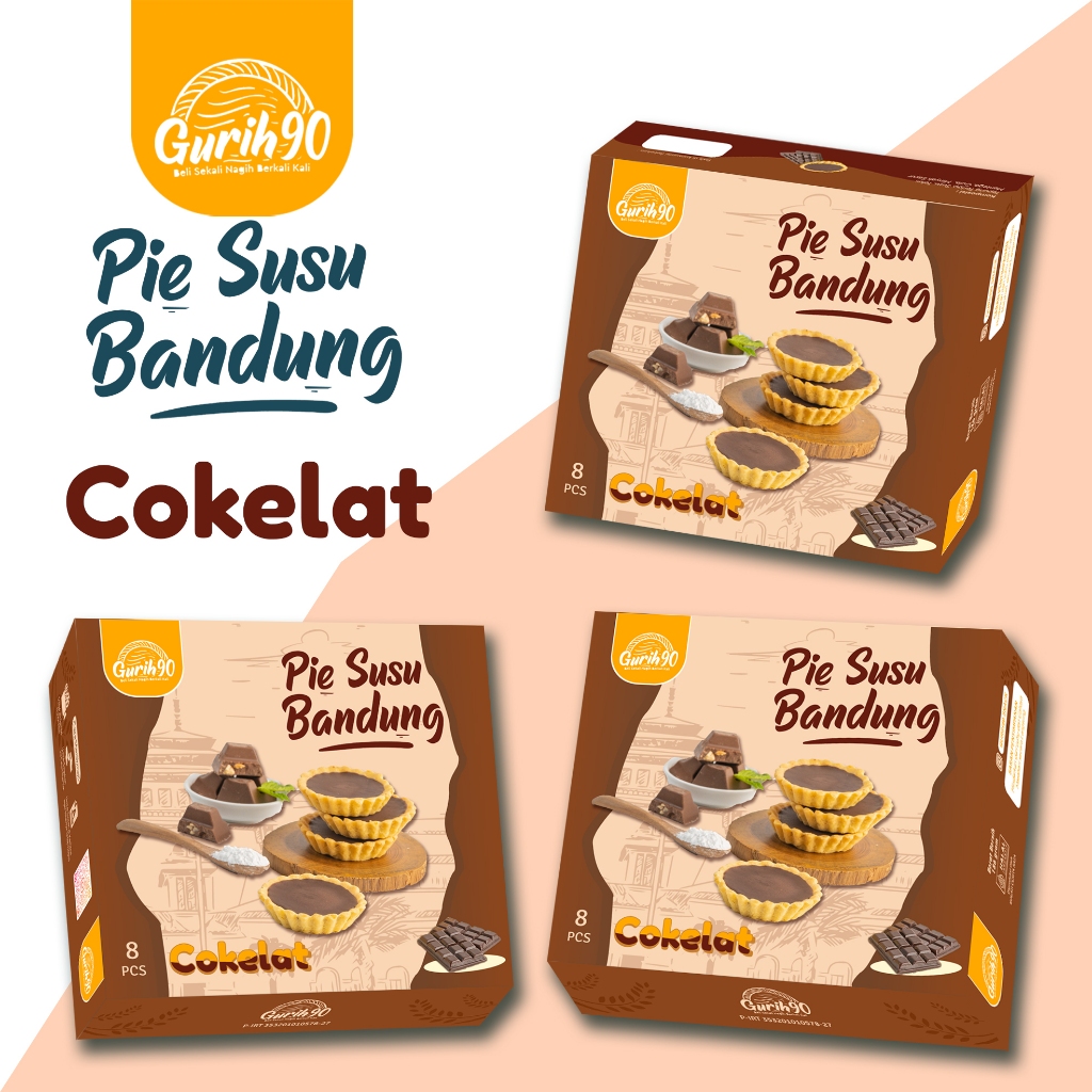 

Pie susu Coklat 8pcs | Pai Susu | Camilan | Kue kering | coklat