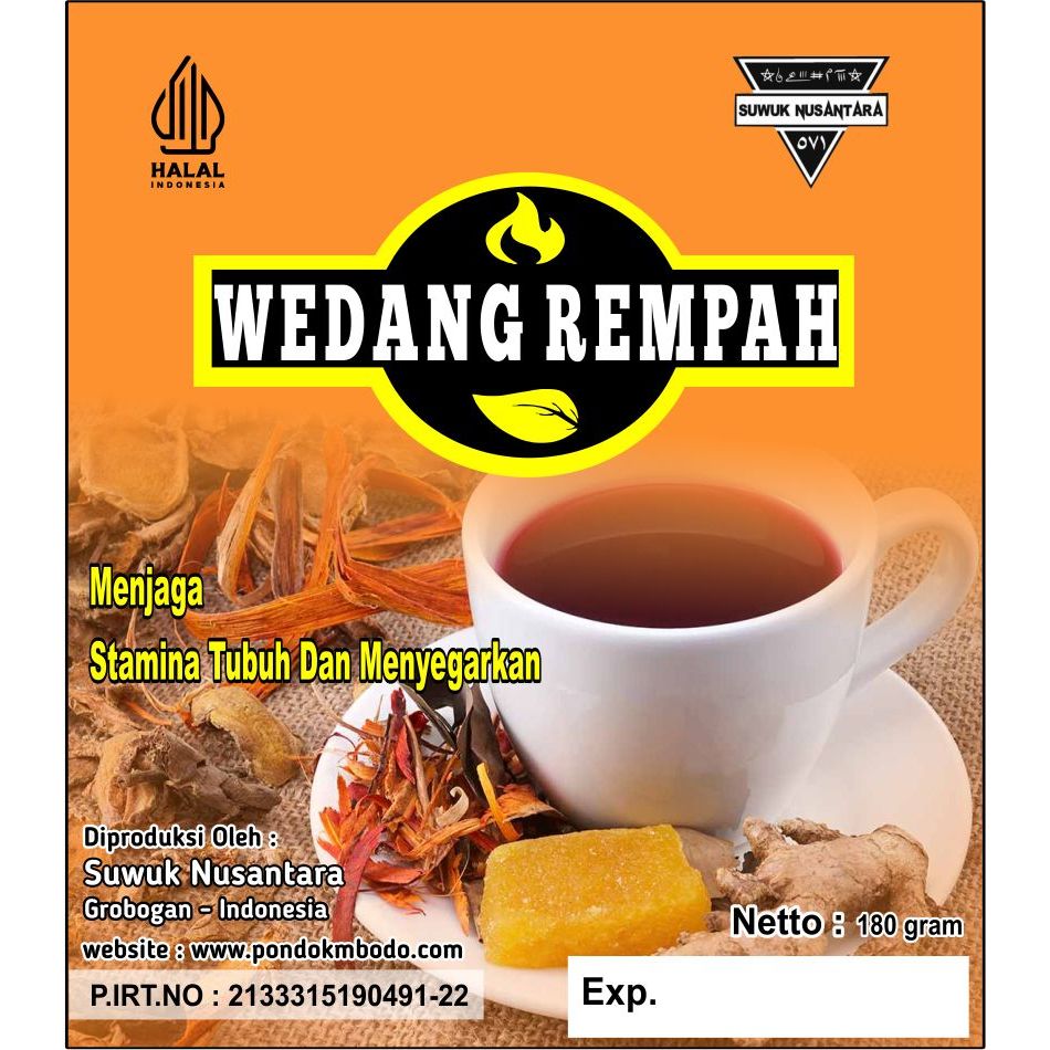 

WEDANG REMPAH INSTAN| menyegarkan tubuh & stamina