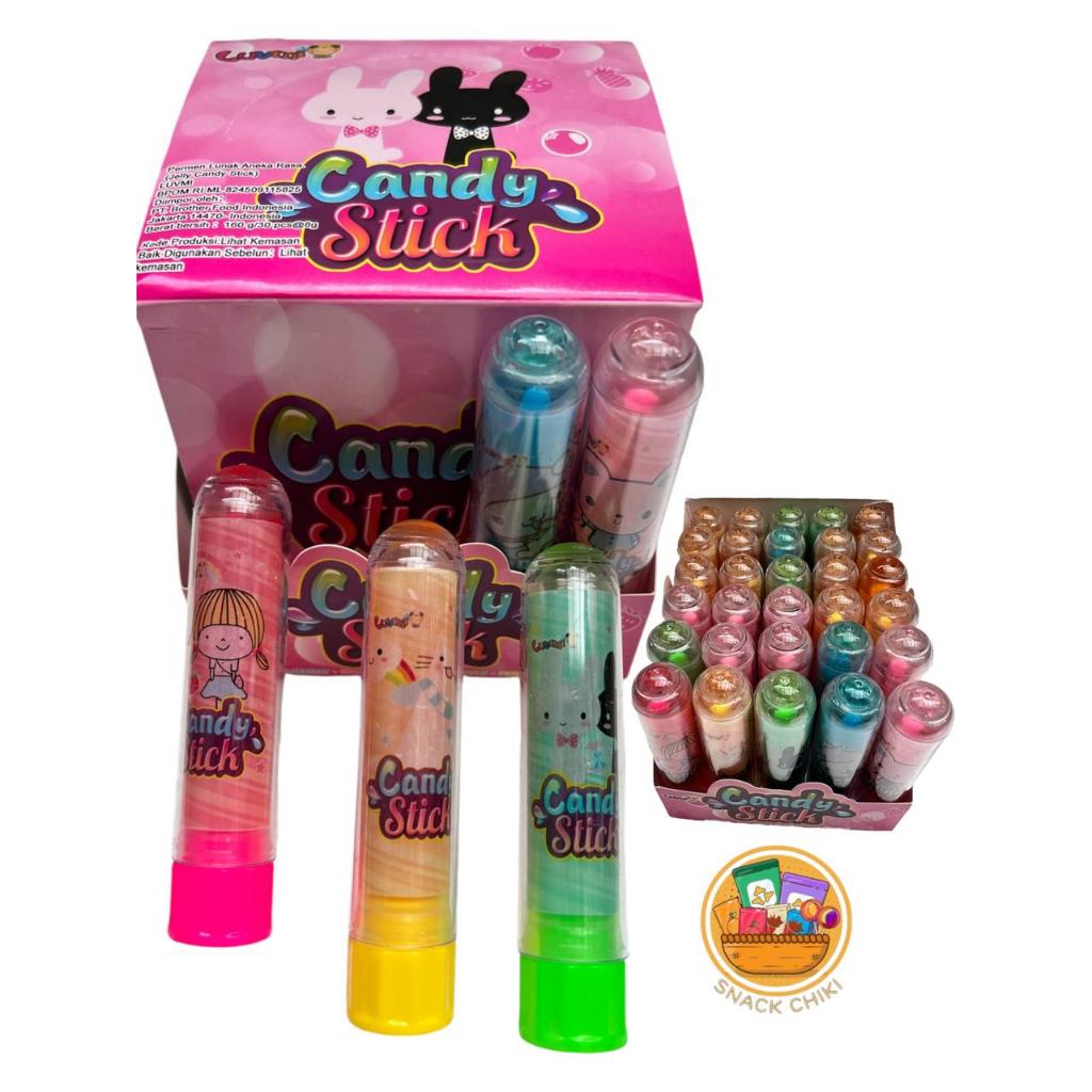 

CANDY STICK JELLY PERMEN LIPSTIK 8gr 1 pack - 30