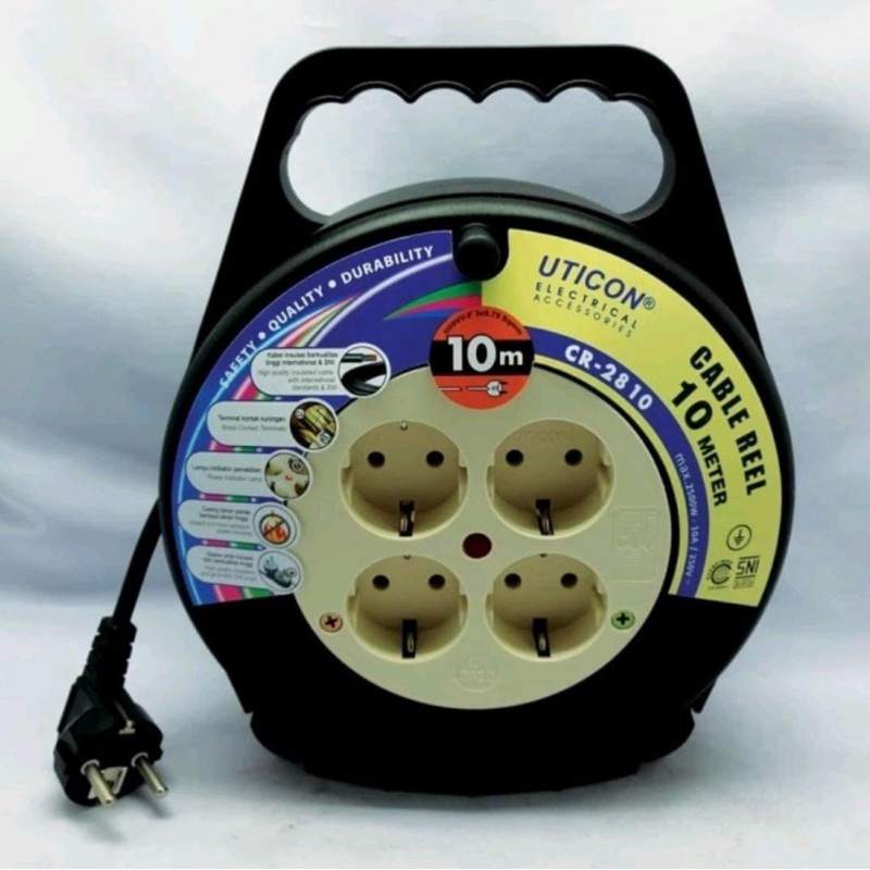 kabel Rol Uticon ukuran 10 meter. rol kabel 10m. tipe cr28-10