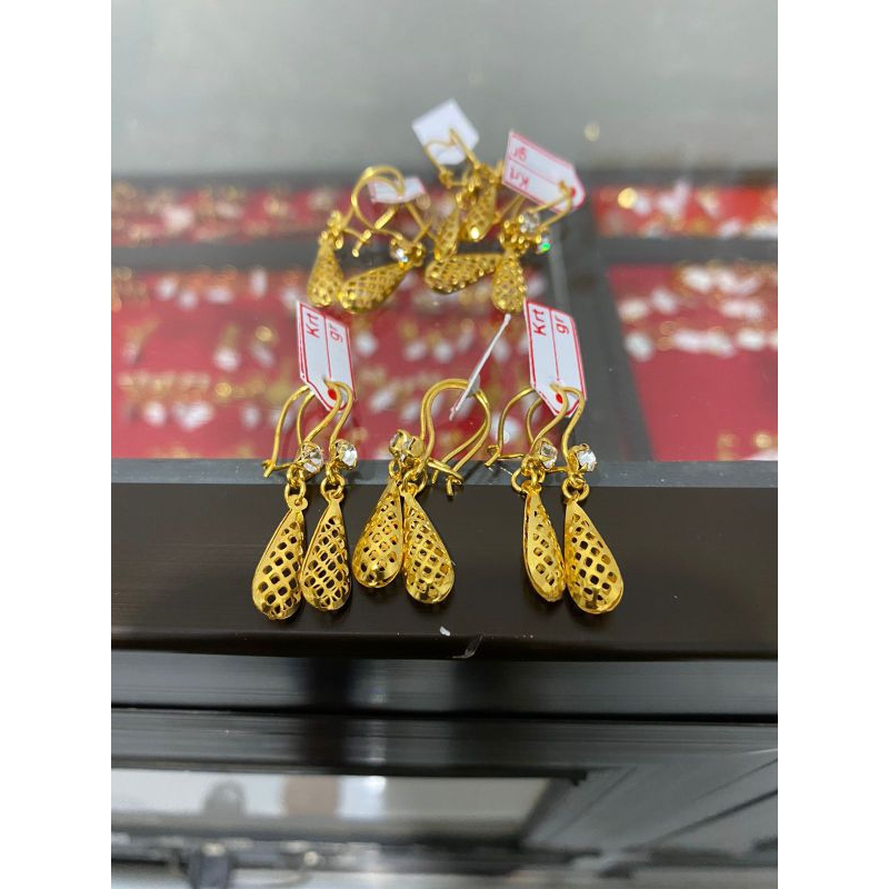 anting anak dewasa bahan kuningan lapis emas 22karat