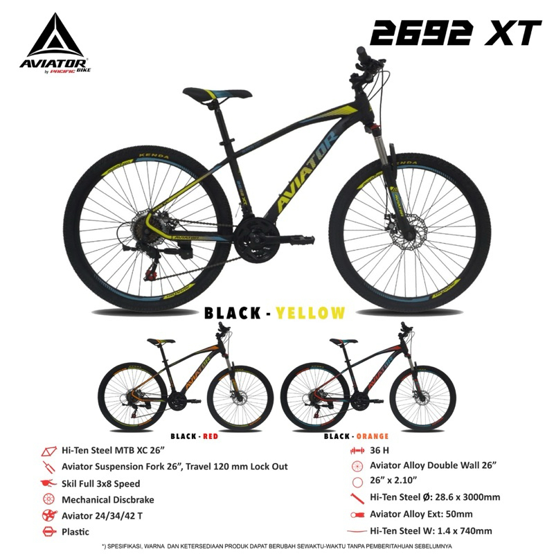 SEPEDA MTB 26 FOSTER 629 GX & AVIATOR 2692 XT