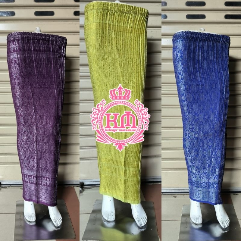 rok songket plisket // rok plisket songket kebaya premium // rok kebaya songket // rok bawahan kebay