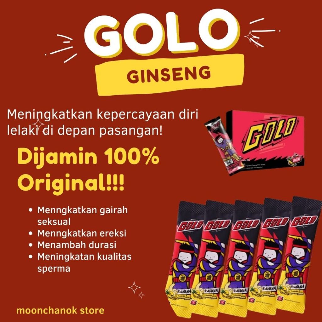 Mister GOLO ginseng pria herbal Golo Ginseng bukan Kopi Makjos - 1 Box Banana