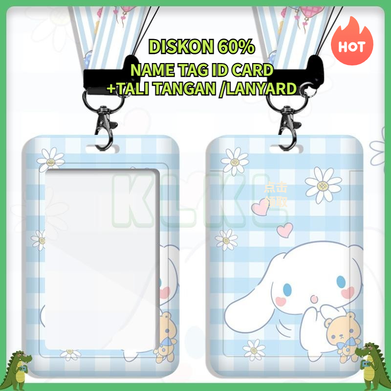 ✨ KLKL ✨  Gantungan Kartu Id Card Id Card Holder Aesthetic Agress Id Tali Nametag Id Holder Id Card 