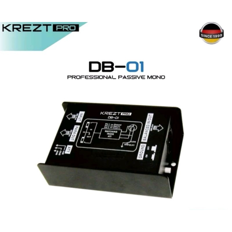 Direct box Krezt Pro Db 01 passive mono di box pasif