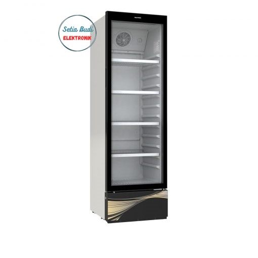KULKAS SHOWCASE MINUMAN POLYTRON 4 RAK SCN 237 280 LITER MEDAN