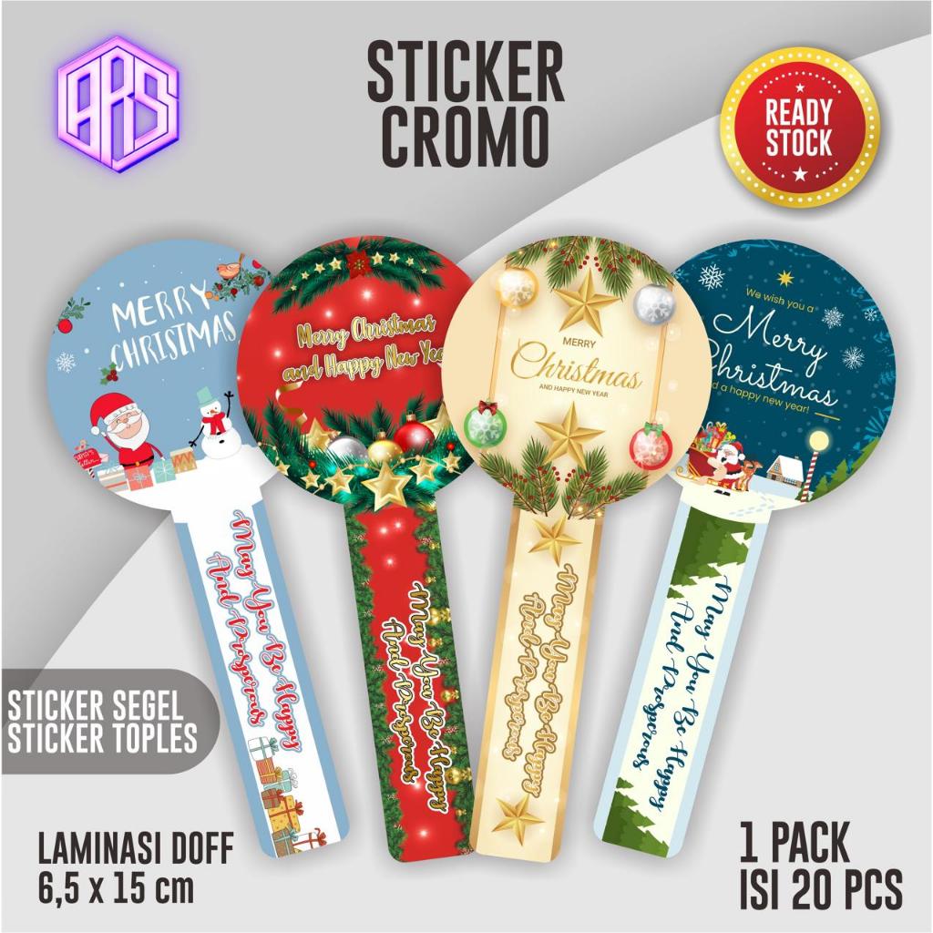 

(20pcs) Sticker Toples Natal Merry Christmast Stiker Kue Kering Hampers Xmas Ver 2