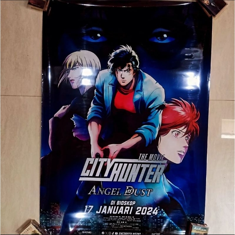 POSTER LOBBY BIOSKOP City Hunter Angel Dust Movie anime