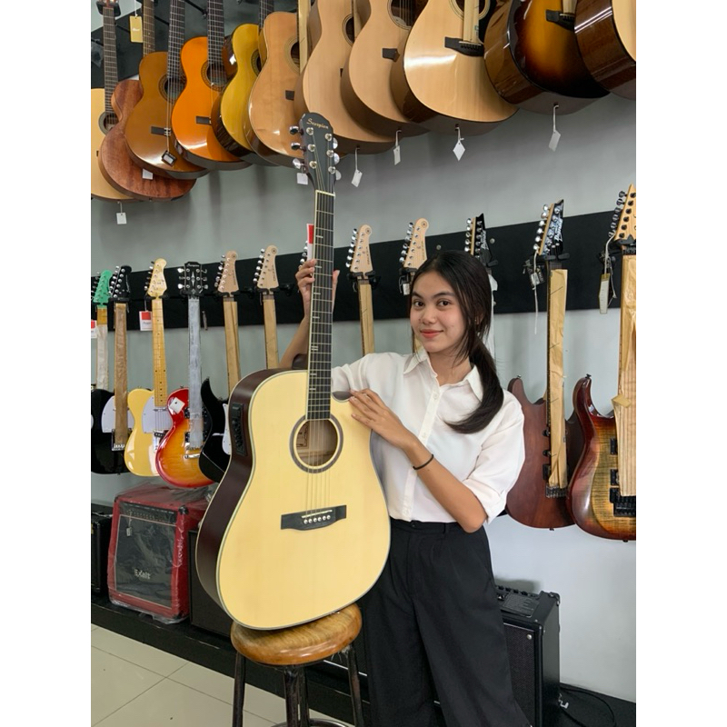 Gitar Akustik Elektrik SCORPION SA40 CEQ (Original)