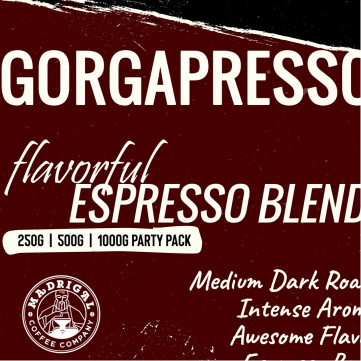 

Kopi House Blend Signature GORGAPRESSO Madrigal Coffee Arabica Robusta 250gr