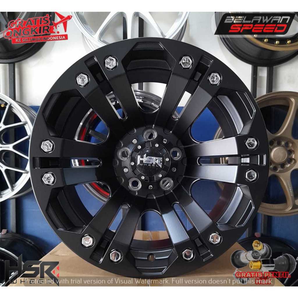 paketan VELG mobil HSR JT69 plus ban 235 70 R16 RING 16 PCD 5X114,3 UNTUK TERIOS RUSH CRV