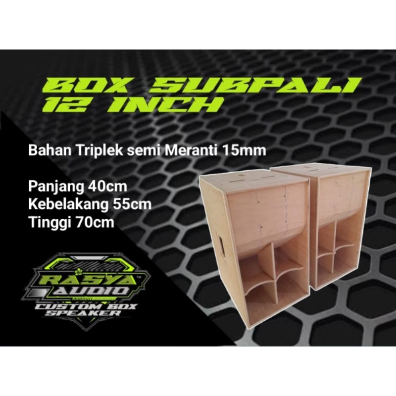 box subpali 12 inch triplek 12mm dan 15mm