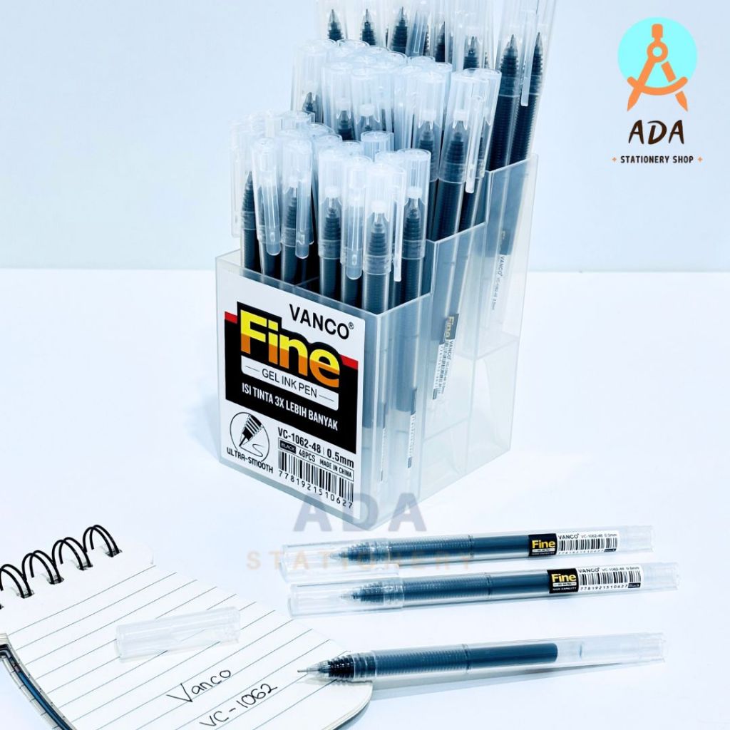 

GROSIR ( 12 pcs dan 48 pcs) gel pen VANCO VC-1062/ pulpen gel 0.5mm