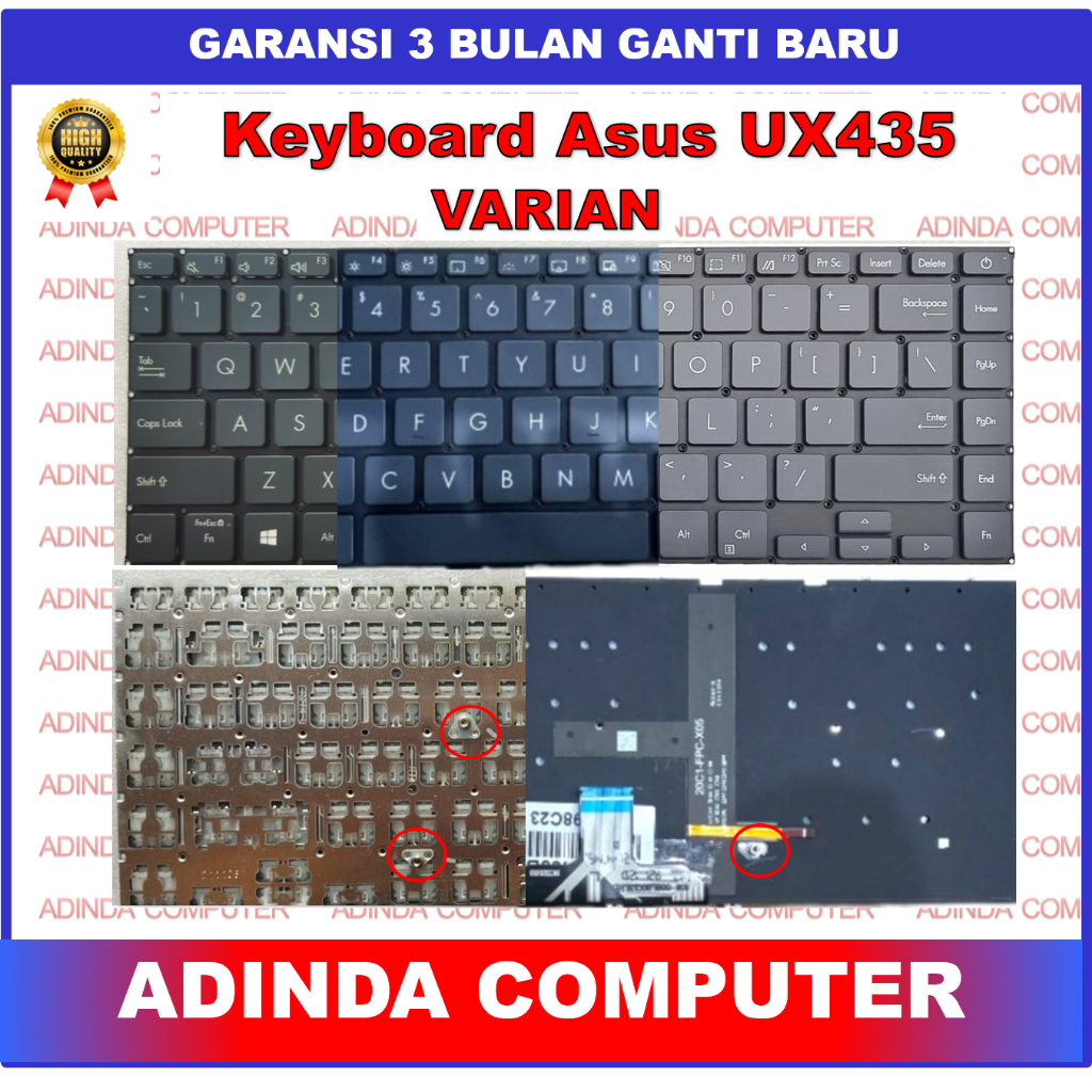 Keyboard Asus Zenbook 14 UX435 U4800 UX435EA UX435EG Backlight Backlite