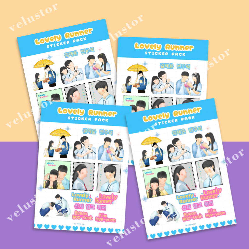 

Lovely Runner stiker fanart Kdrama Sticker