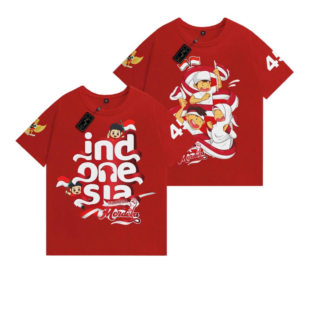 KAOS KEMERDEKAAN ANAK / KAOS 17 AGUSTUS 2024 ANAK / BAJU KAOS DISTRO ANAK LAKI LAKI PEREMPUAN 1-12TH