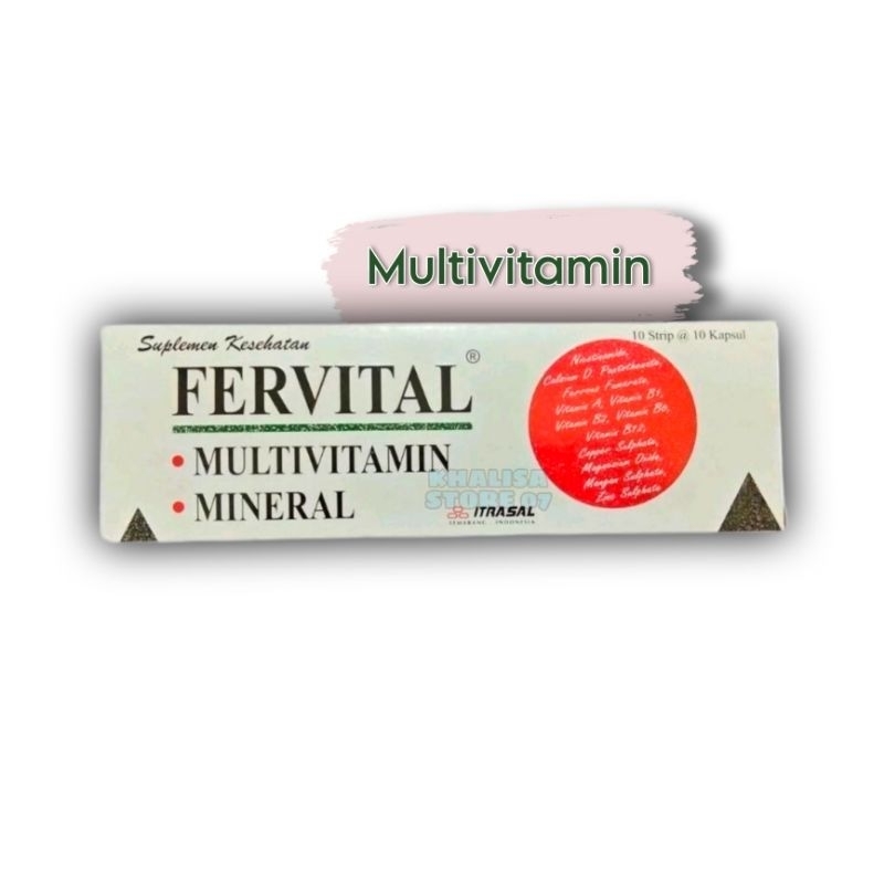 Fervital Multivitamin Isi 100 Tablet / Fervital