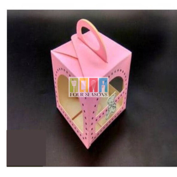 

BEAR CAKE BOX (PINK) UK. 10.5 X 10.5 X 9 CM PACK ISI 10 PCS ) kotak wadah tempat dus box kue Bolu