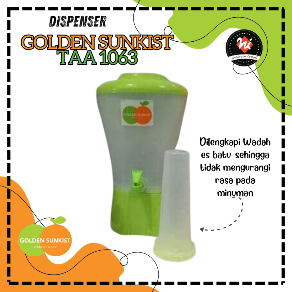 Weringin Indah - Dispenser Golden Sunkist TAA-1063, Dispenser Golden Sunkist 10lt, Dispenser Air Pla