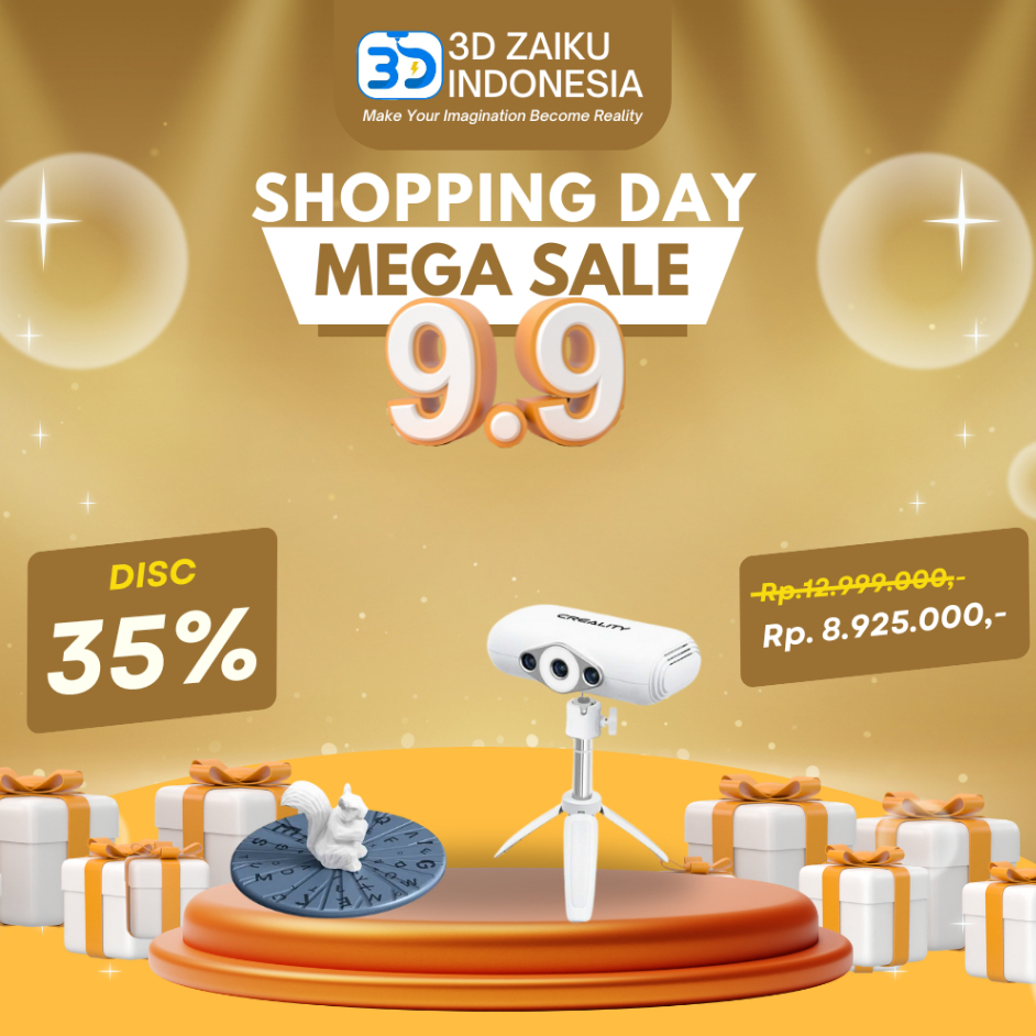 Creality CR-Scan Lizard High Detail Scan Scan Ukuran Besar No Marker