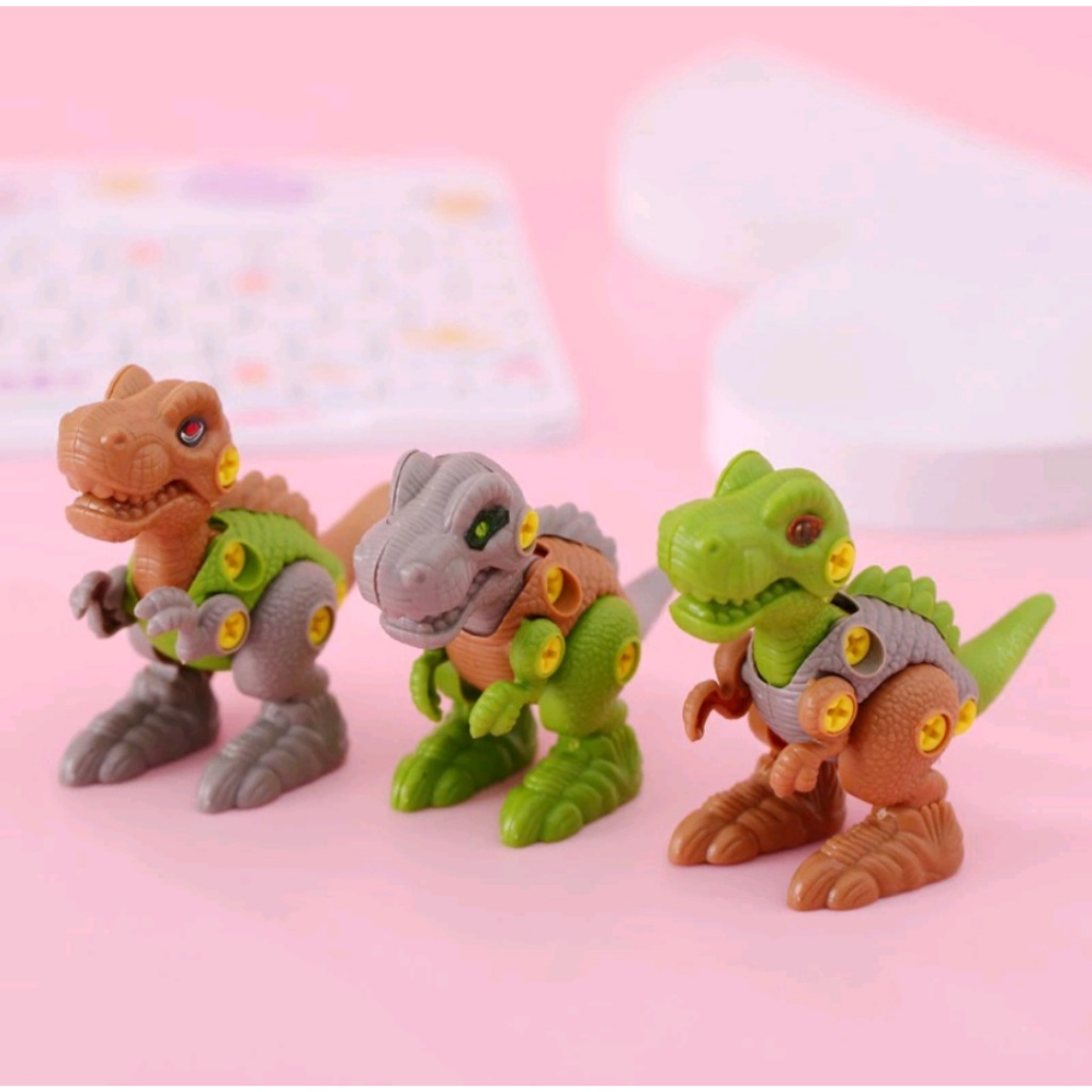 Mainan Import DIY Dino - Dinosaurus Robot Kit DIY - Rakit Dino (1pcs)