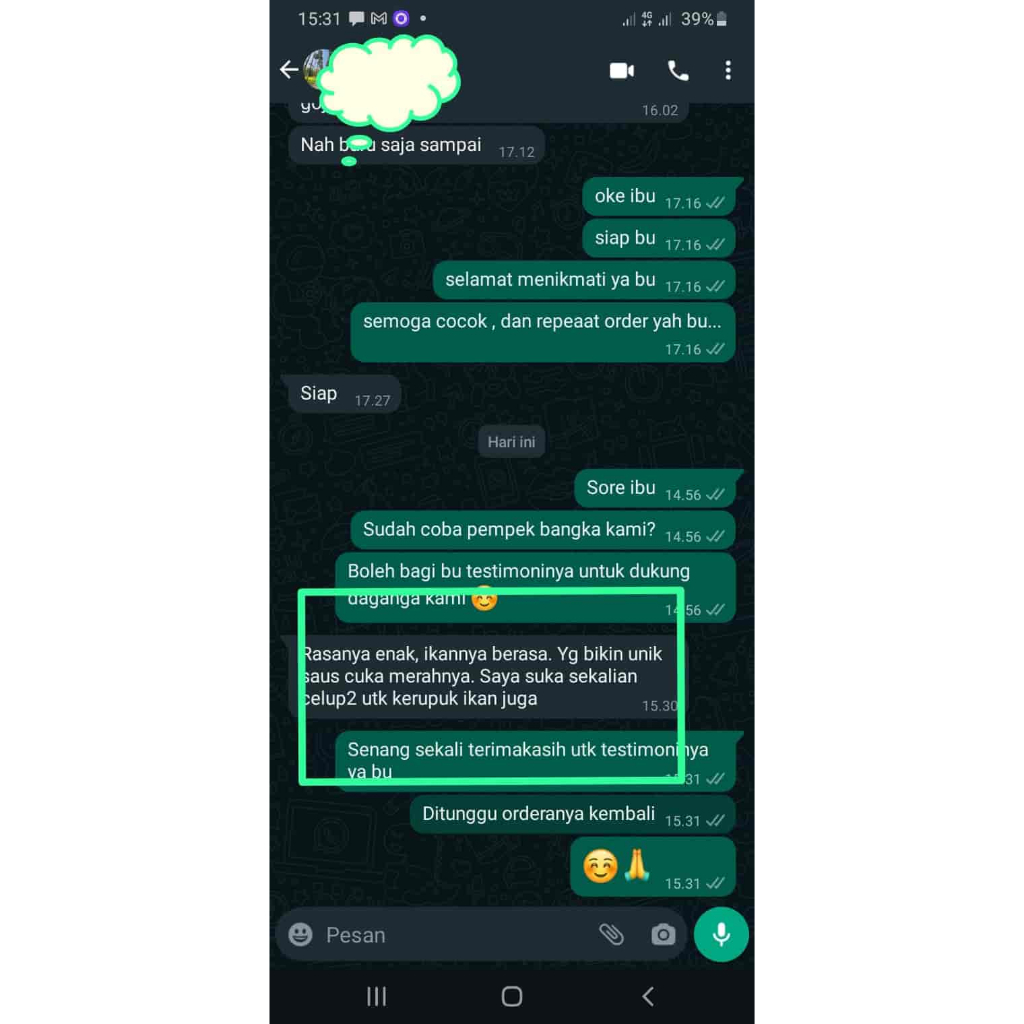 

RB Fukian Ikan Tenggiri Khas Bangka Otak Otak Fukian Bangka Tenggiri