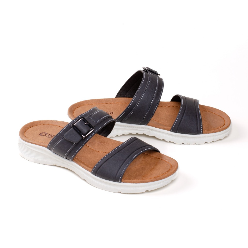 Sandal Slide Pria Kulit Sandal Selop Bapak Bapak