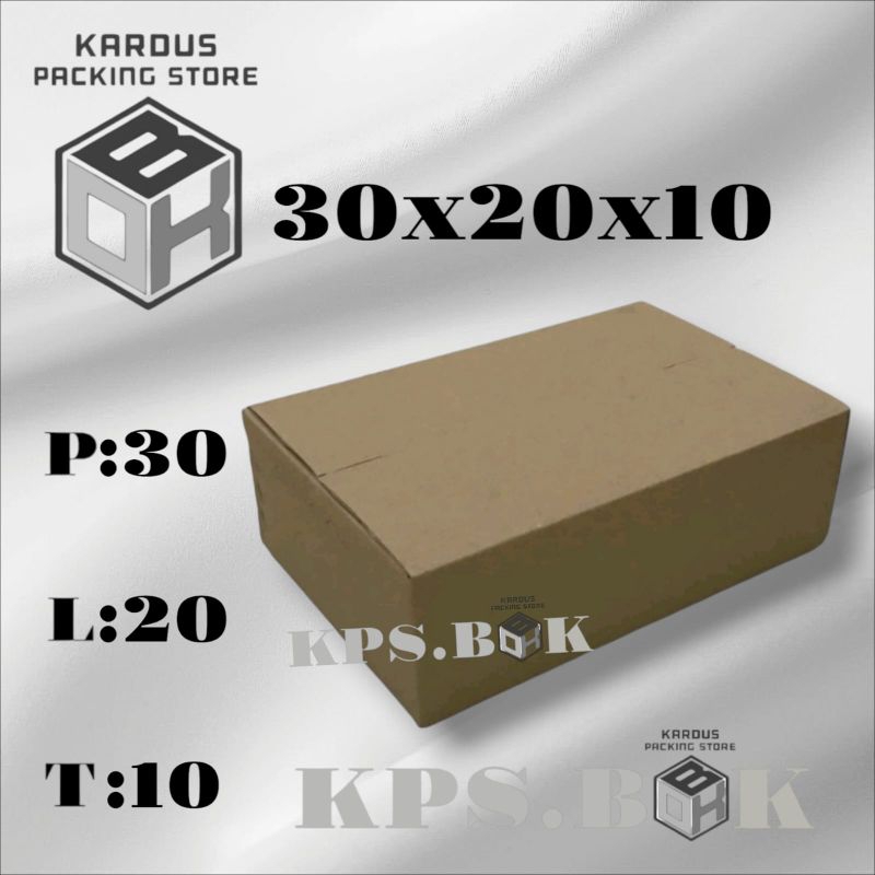 

kardus box packing 30x20x10