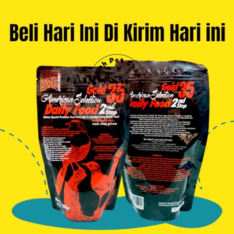 PAKAN BURUNG AMS GOLD AMERICAN SELECTION PAKAN HARIAN PREMIUM MURAI