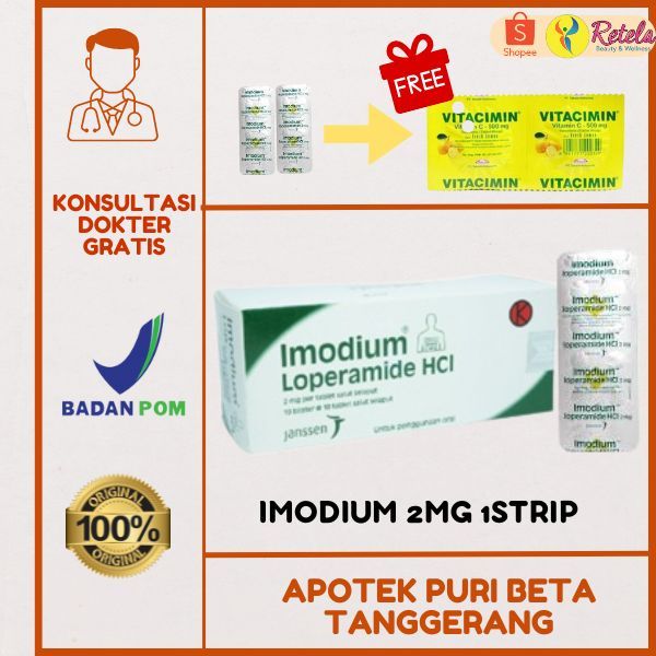 IMODIUM 2MG 1 STRIP 10 TABLET/OBAT DIARE