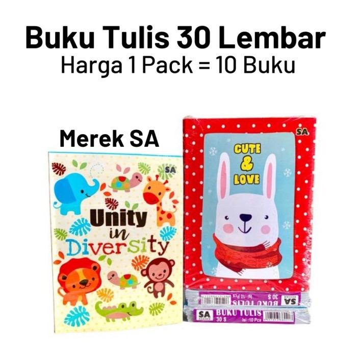 

[1 Pcs] Buku Tulis Murah 30/50 Lembar / Buku Tulis Murid Anak Sekolah Murah 30/50 Lembar