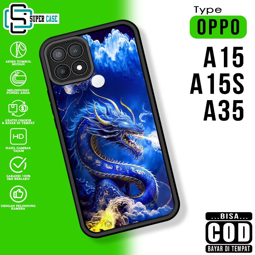 Case Hp For OPPO A15 A15S A35 NGA SoftCase Glossy casing Handphone Silikon Glass