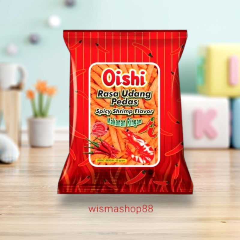 

OISHI UDANG PEDAS 10 GRAM RENCENG ( 1 RENCENG ISI 10 PCS ) / SNACK / MAKANAN RINGAN / CEMILAN