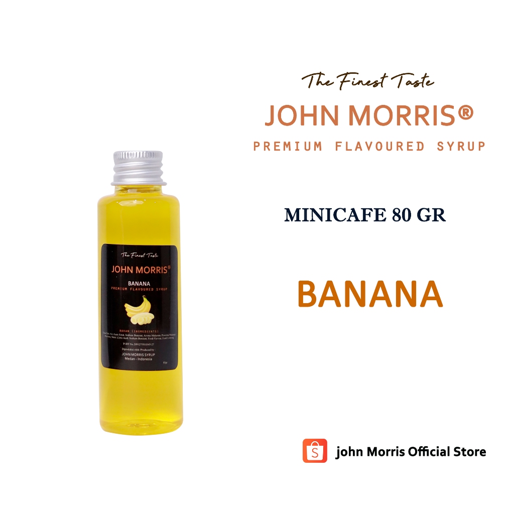 

JOHN MORRIS Minicafe Banana Syrup 80 gr