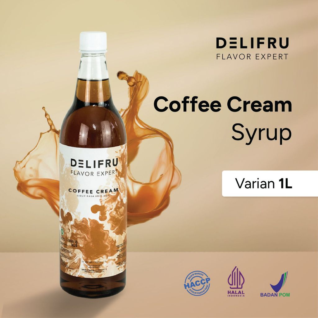 

Syrup Coffee Cream Delifru 1 Liter - Sirup Krim Kopi Premium