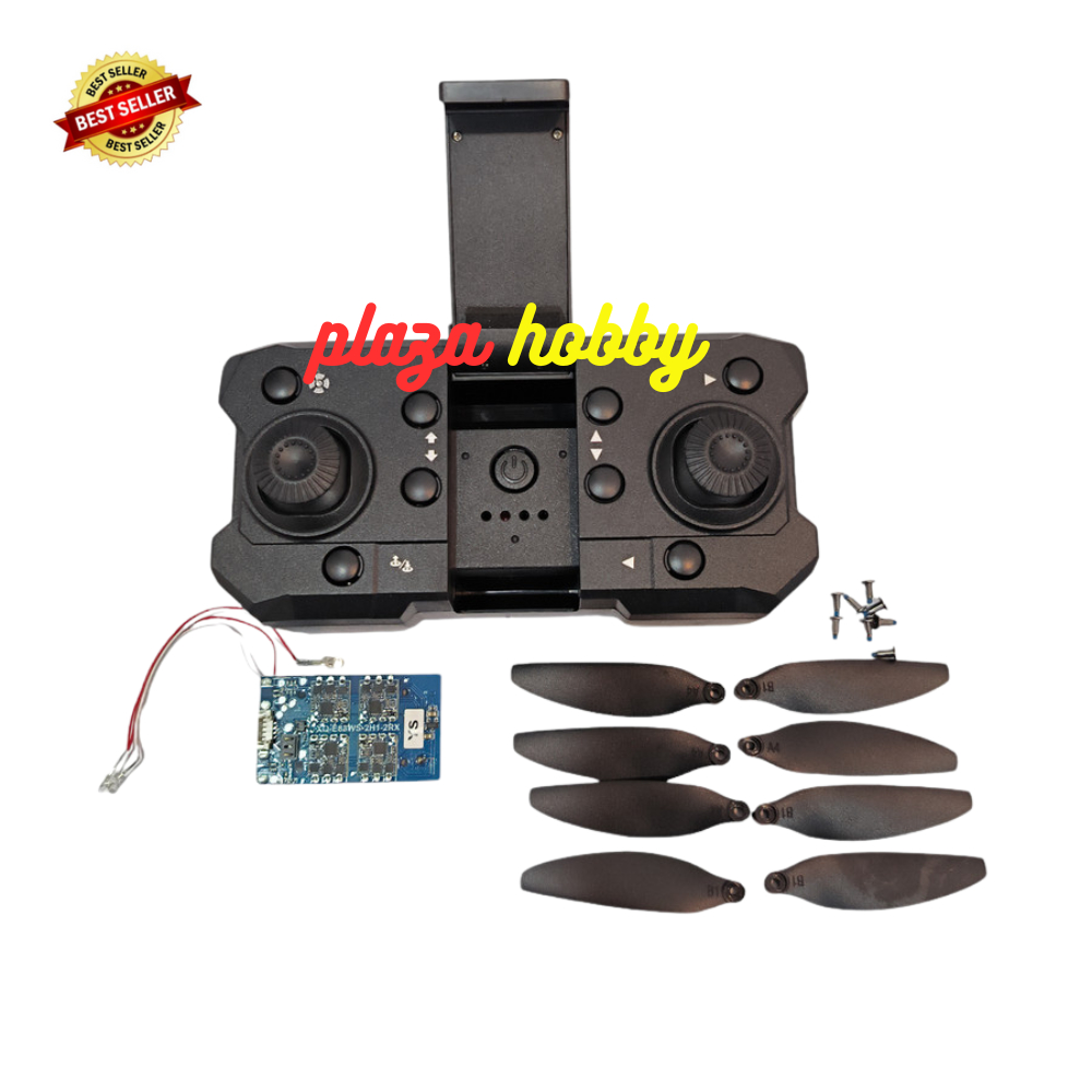 part rc drone brushless E88S remote - receiver board - propeller 8pcs