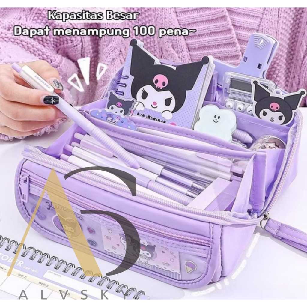 

TEMPAT PENSIL KARAKTER LUCU / PENCIL CASE BERKAPASITAS BESAR 9 LAYER