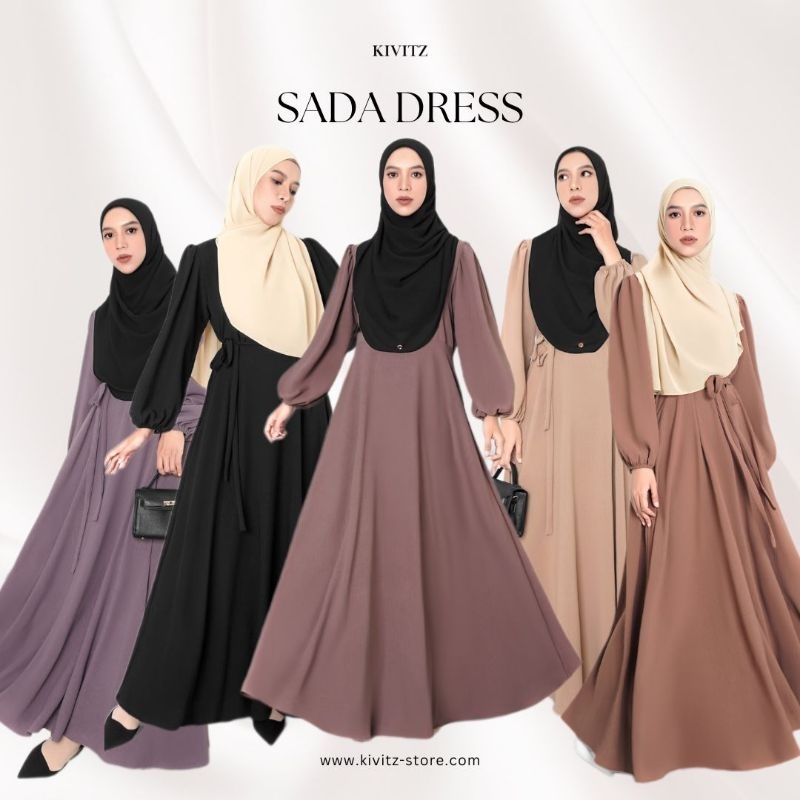 KIVITZ | SADA DRESS - GAMIS DAILY MUSLIMAH SYAR'I