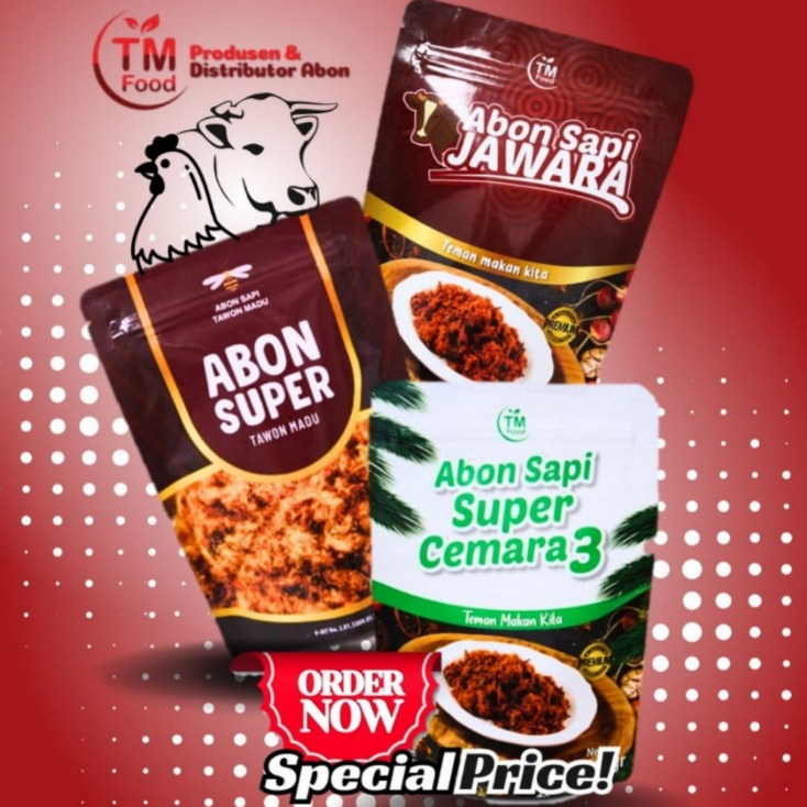 

Abon Super Sapi dan Ayam TM Food Halal 100 Gram