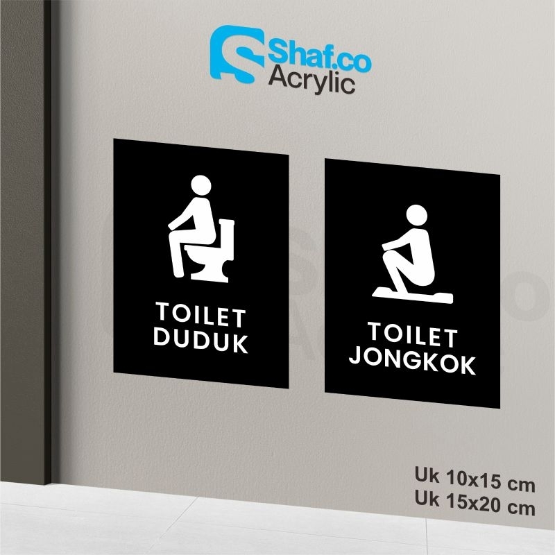 STICKER TOILET JONGKOK & TOILET DUDUK // STIKER // RAMBU-RAMBU