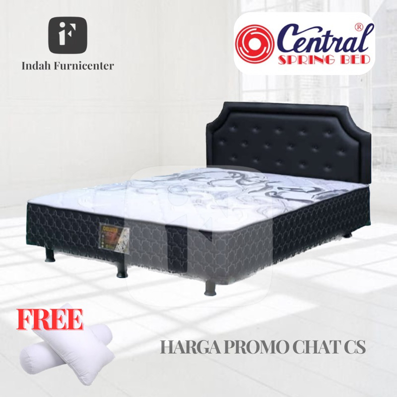 kasur spring bed central deluxe multibed bedset 90x200 120x200 160x200 180x200 140x200 queen size ki