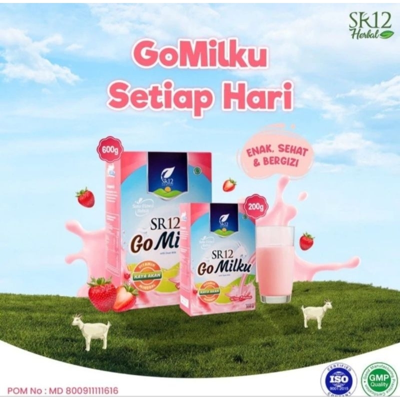 

New!! Susu Kambing Etawa GoMilk SR12 Strawberry 200 gram