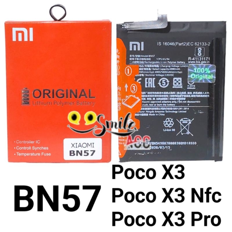 Baterai Xiaomi Poco X3  Poco X3 NFC Poco X3 Pro BN57  BN 57 Original