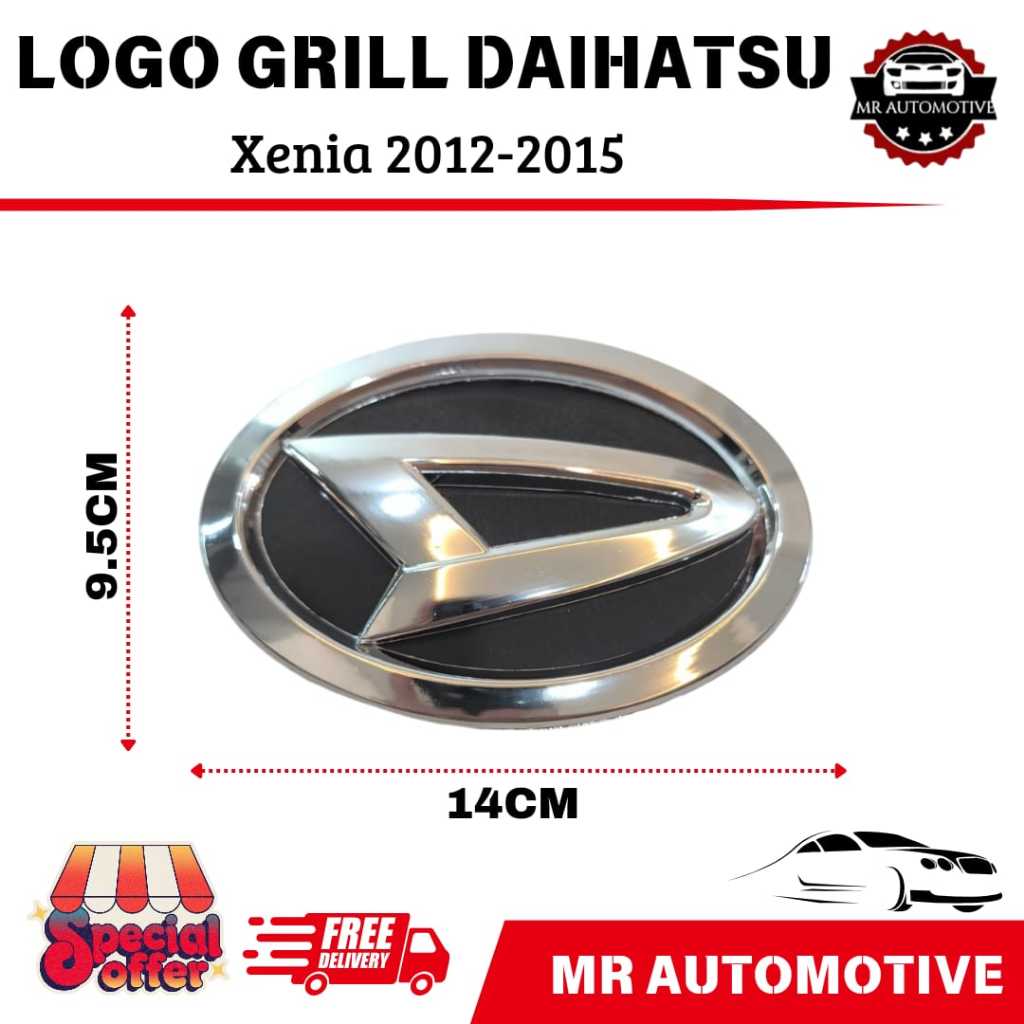 Logo Grill Depan Xenia 2012 2013 2014 2015 ORIGINAL