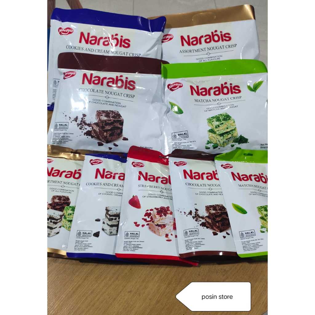 

Naraya Narabis Nougat Crispy 5 Varian Rasa / Snowflake Nougat Crispy 200g/90g [ HALAL ]