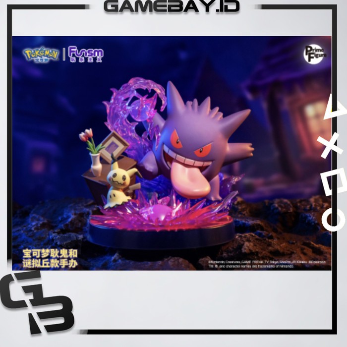 FUNISM TOY POKEMON PRIME FIGURE - GENGAR AND MIMIKYU